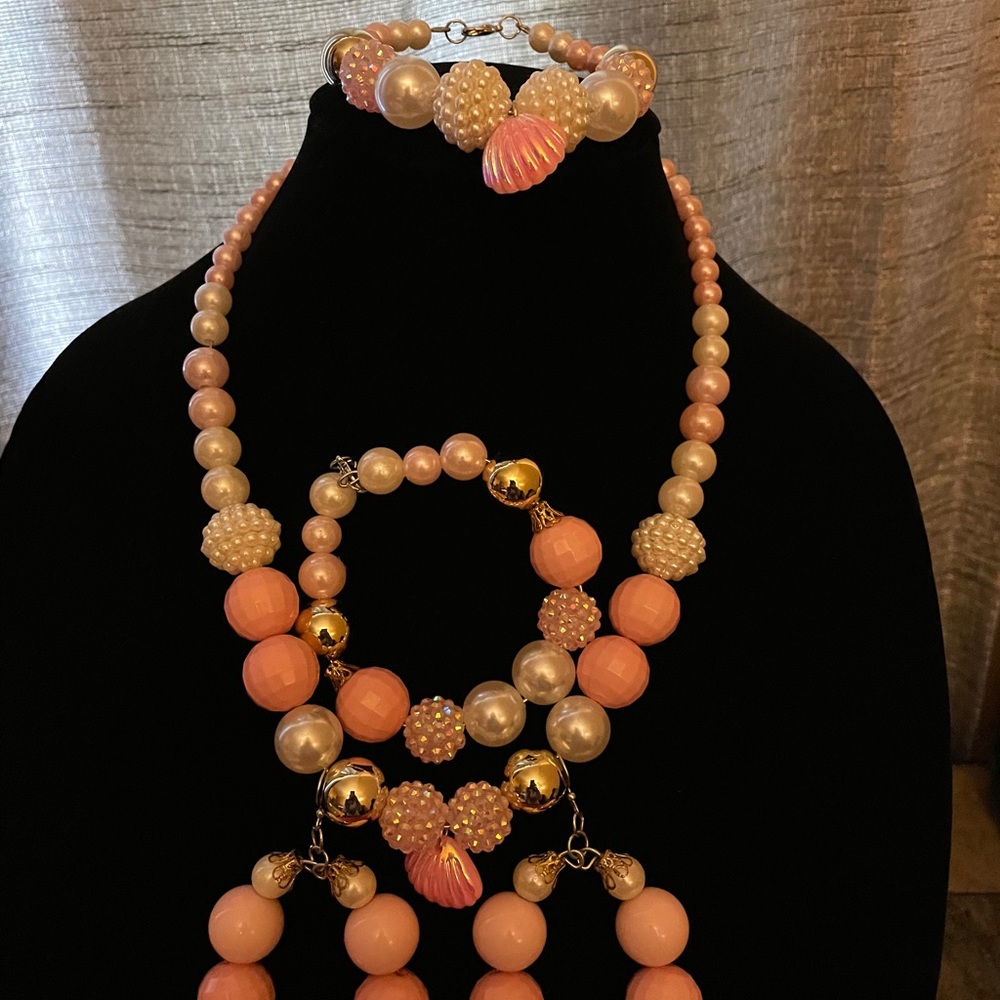 Bracelets, Earrings and Necklace,